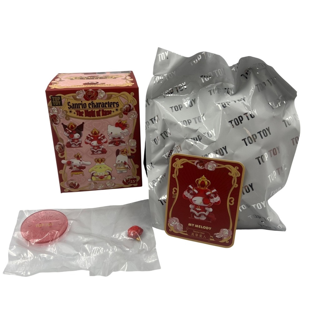 TOP TOY Sanrio Night of Rose My Melody Sincere Lover Confirmed Figure Blind Box